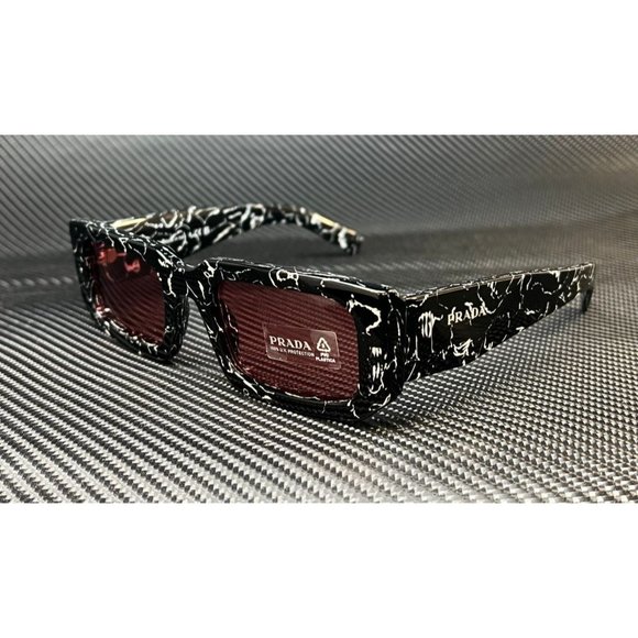 NEW! Prada Black Red 53mm Men's Sunglasses - Picture 1 of 5